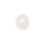 Cabochon jade blanc oval 13x18mm x 1pc