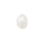Cabochon jade blanc oval 12x16mm x 1pc
