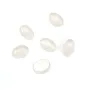 Cabochon jade blanc oval 4x6mm x 4pcs