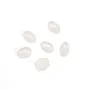 White Jade cabochon, oval shape 3x5mm x 4pcs