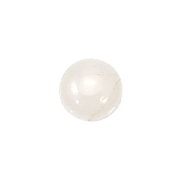 Cabochon white jade round 12mm x 2pcs