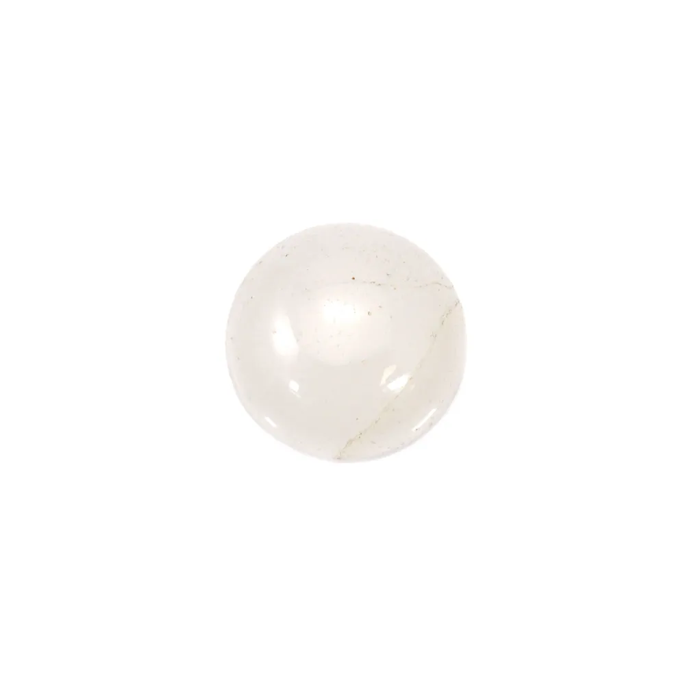 Cabochon jade blanc rond 16mm x 1pc