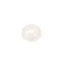 Cabochon white jade round 12mm x 2pcs