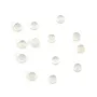 Cabochon white jade round 12mm x 2pcs
