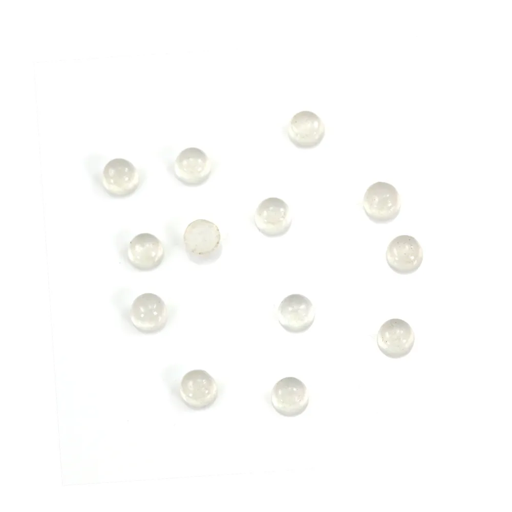 Cabochon jade blanc rond 2mm x 4pcs
