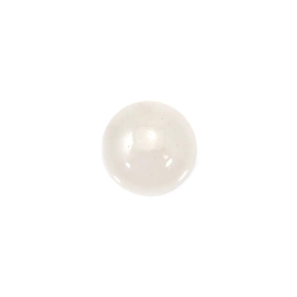 Cabochon jade blanc rond 12mm x 2pcs
