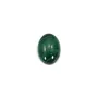 Cabochon malachite ovale 8x10mm  x 1pc