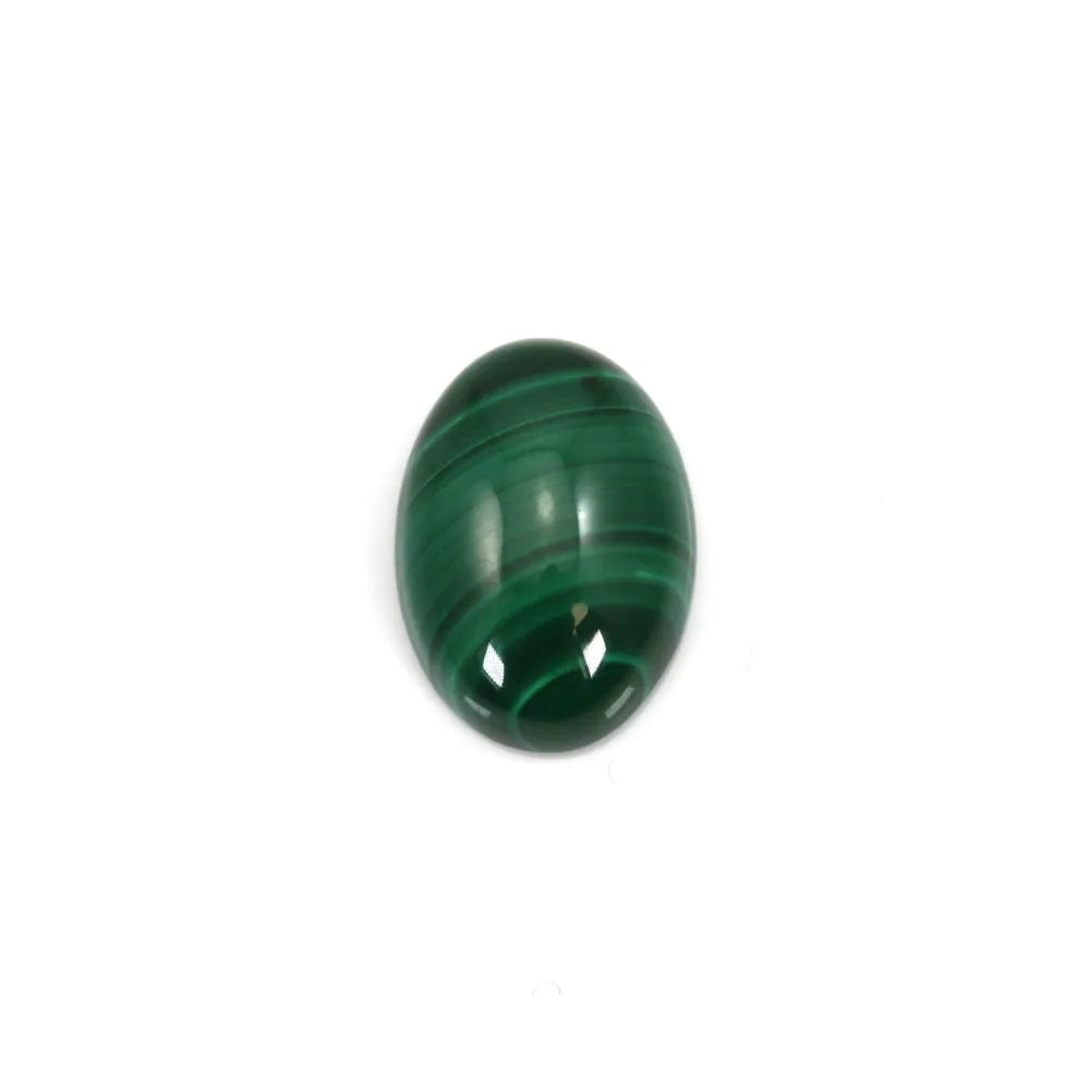 Cabochon Malachite Oval 13x18mm  x 1pc