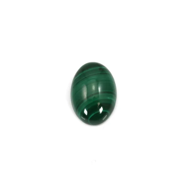 Cabochon malachite oval 5x7mm  x 2pc