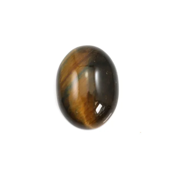 Cabochon yellow tiger's eye oval 15x20mm x 1pc
