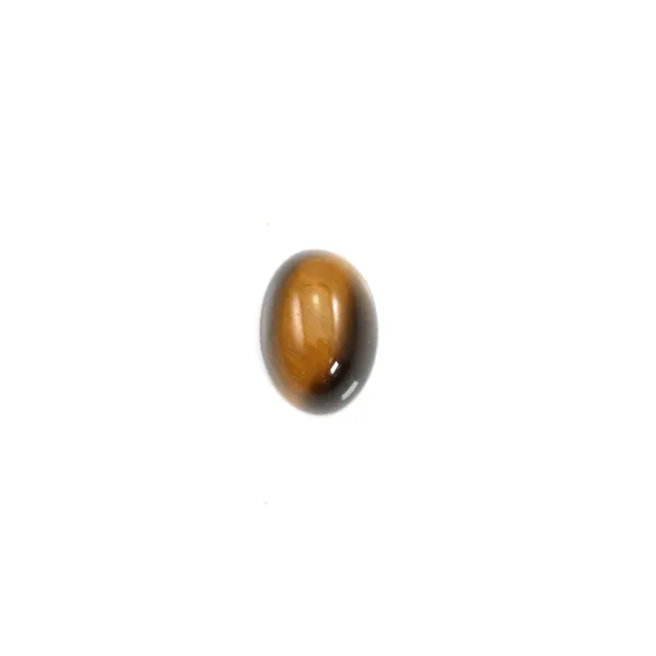 Tiger eye cabochon, on oval shaped, 5 * 7mm x 4pcs