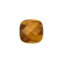Cabochon oeil de tigre carre facette  14mm x 1pc