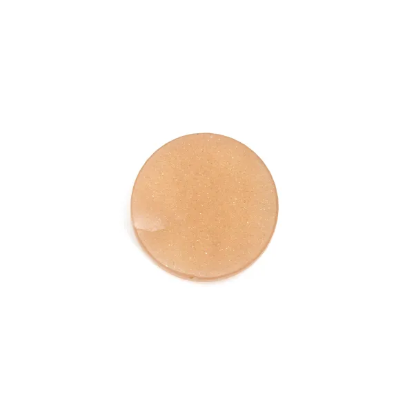 Orange Moonstone Cabochon, flat round shape, 12mm x 1pc