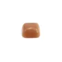 Cabujón Piedra de Luna naranja cuadrado 10mm x 1pc