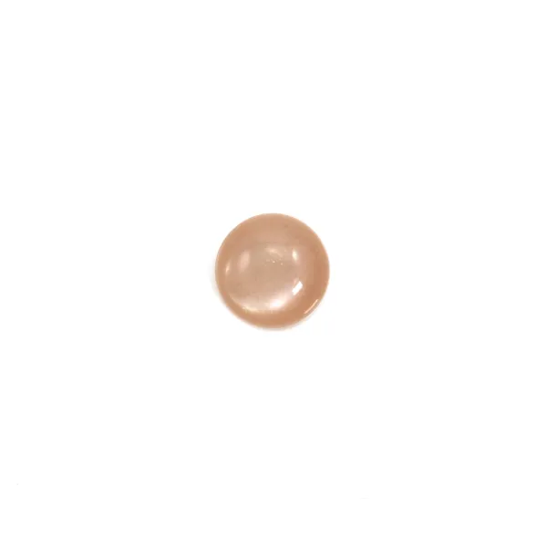 Cabochão Pedra da lua laranja redondo 4mm x 2pcs