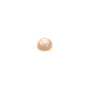 Cabochon de Pierre de lune orange, de forme rond 4mm x 2pcs