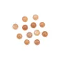 Cabochon de  Pierre de lune orange, de forme rond 4mm x 2pcs