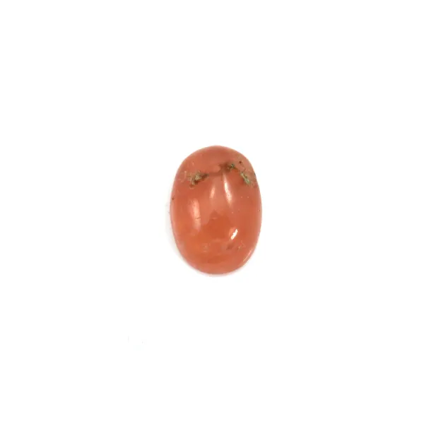 Cabochon de rhodochrosite rose, de forme ovale, et de taille 5x7mm x 2pcs