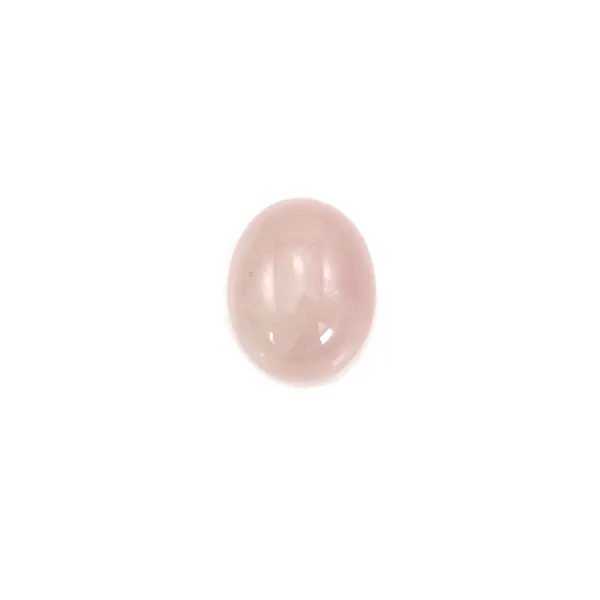 Cabochon Rose Quartz oval 8x10mm x 5pcs