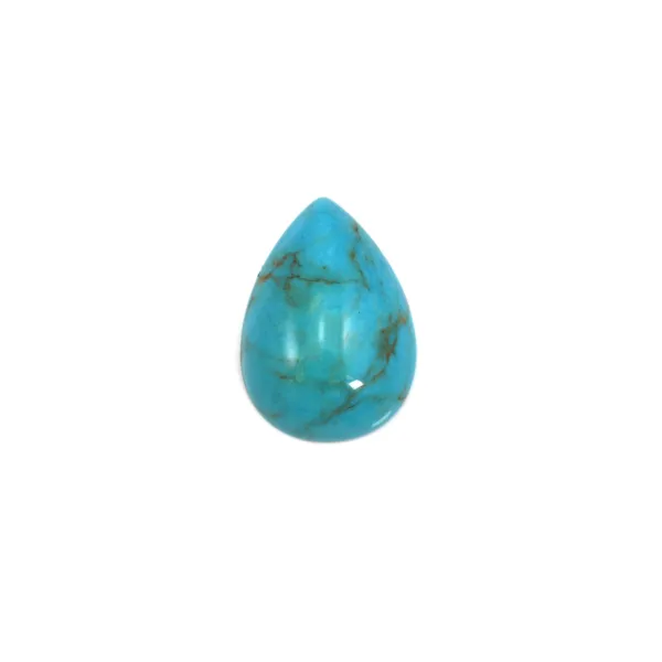 Gota de Cabochon turquesa 13x18mm x 1pc