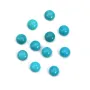 Turquoise cabochon, in round shape 4mm x 1pc