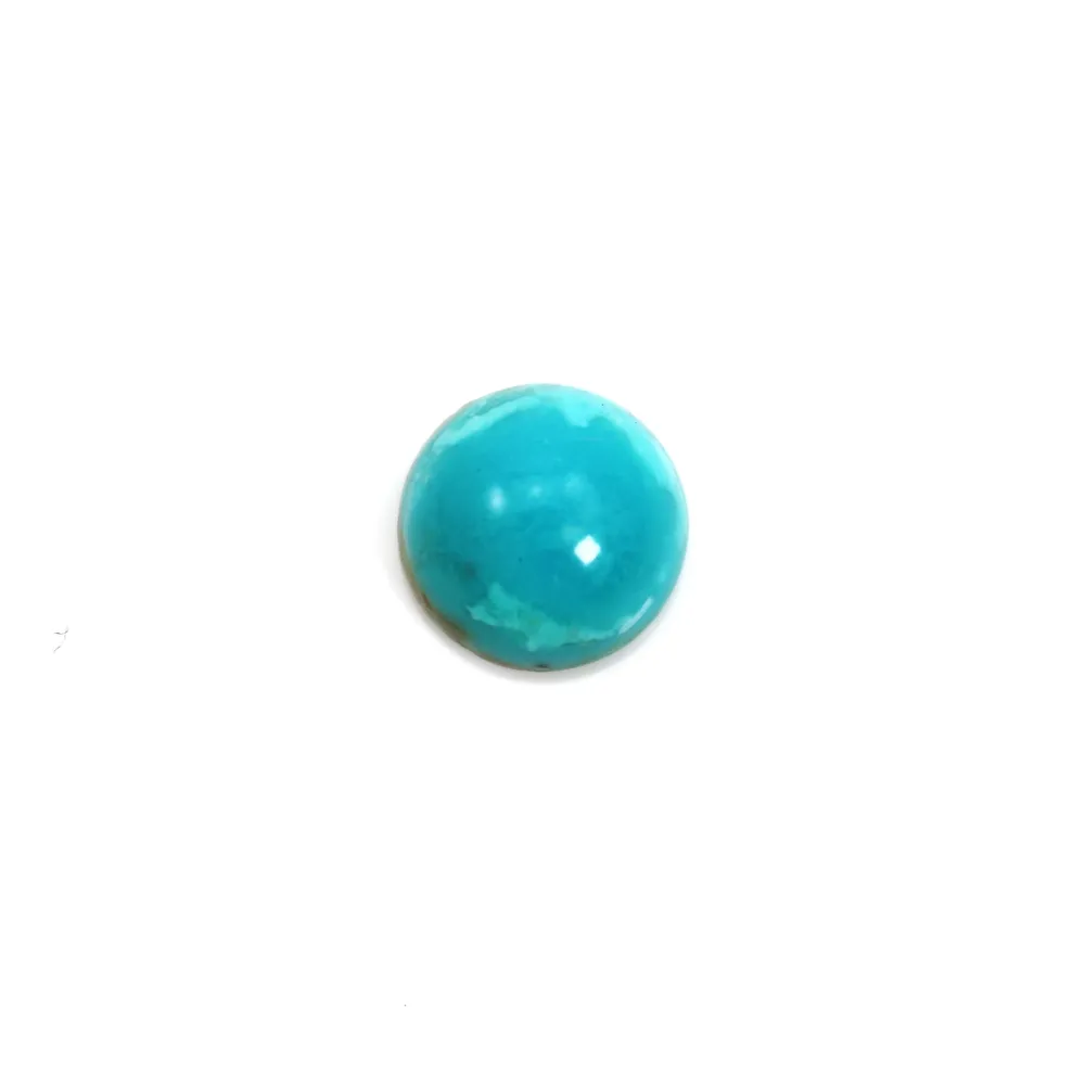 Turquoise cabochon, in round shape 4mm x 1pc