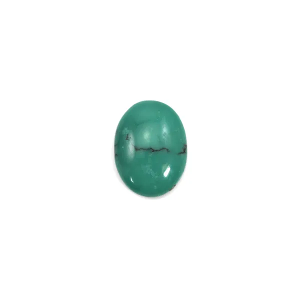 Cabochon Turquoise Ovale 8x10mm x1pc