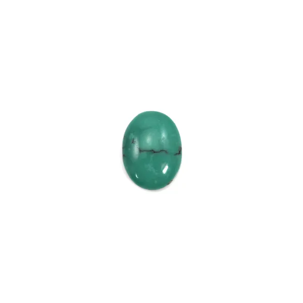 Cabochon oval turquesa 7x9mm x 1pc