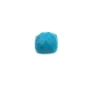Cabochon turquoise reconstitué carré facette 10mm x 1pc