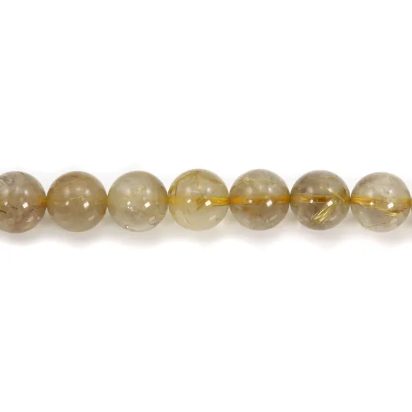 Rutile quartz round 11mm x 40cm