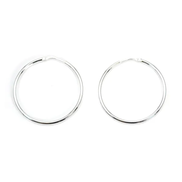 Creole fine 33mm Silver 925 x 2pcs