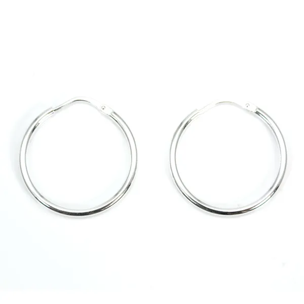 Creole fine 23mm Silver 925 x 2pcs