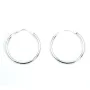Creola fine 23 mm Argento 925 x 2 pz