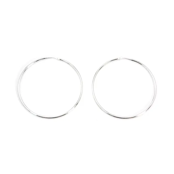 Creole fein 52mm Silber 925 x 2pcs