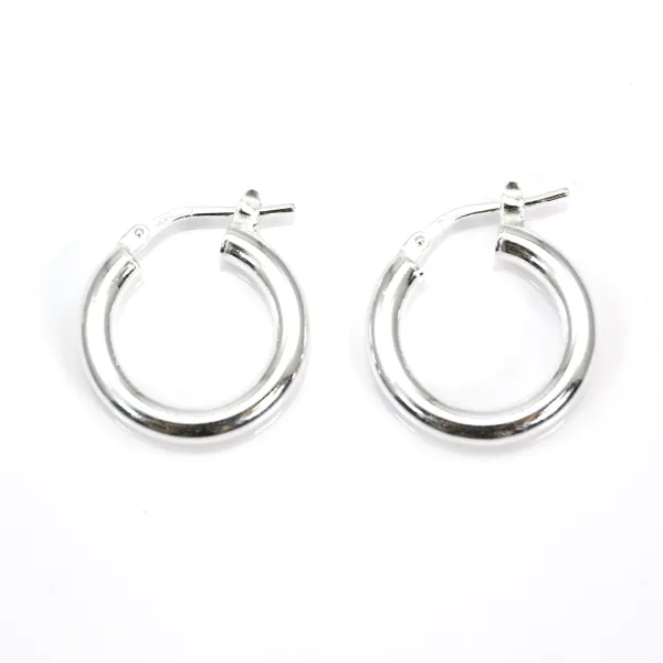 Criollas 18mm Plata 925 x 2pcs