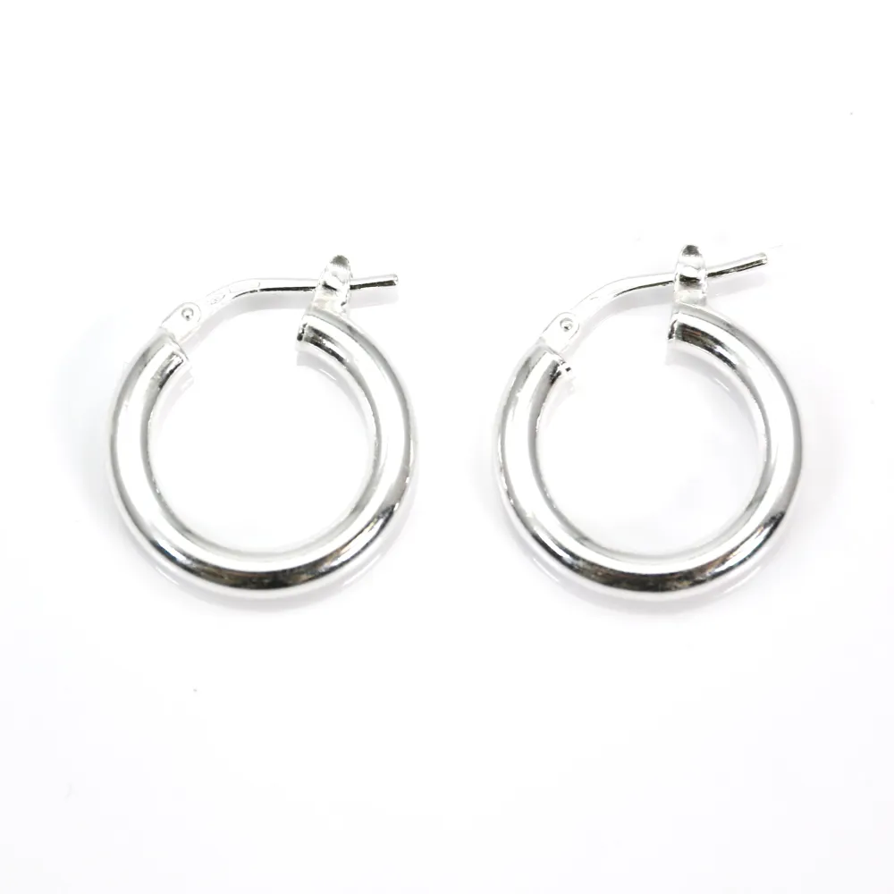 Créole 18mm Argent 925  traité anti-ternissement x 2pcs