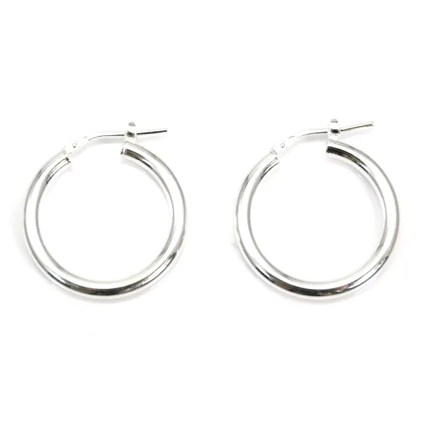 Creole 25mm Silber 925 x 2pcs