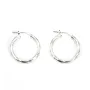 Twisted Creole 25mm Silver 925 x 2pcs