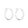 Créole torsadée ovale 21x26mm x 2pcs