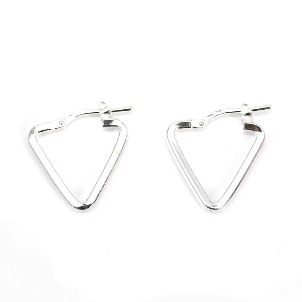 Triângulo crioulo Prata 18mm 925 x 2pcs