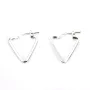 Triângulo crioulo Prata 18mm 925 x 2pcs