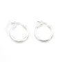 Créole grecque 20mm Argent 925  traité anti-ternissement x 2pcs