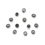 Pérola cultivada de água doce, cinza escuro, azeitona, 4-4,5mm x 2pcs