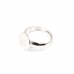925 silver adjustable ring mounting with a 12mm round base x 1pc