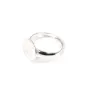 Monture de bague réglable support rond de 12mm en argent 925 x 1pc