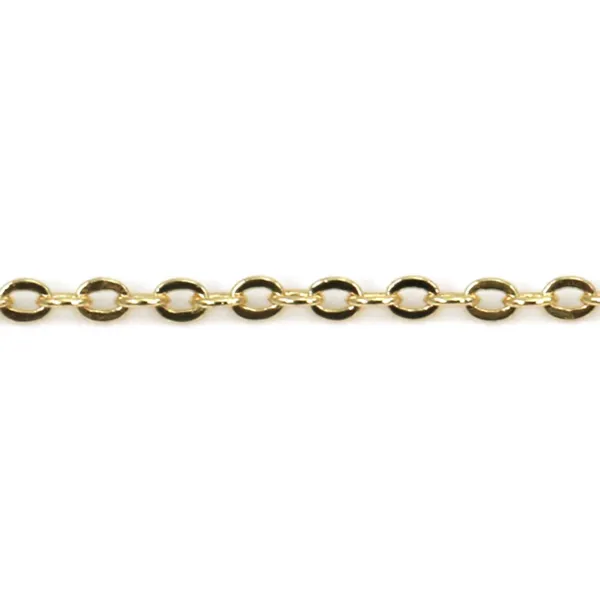 Oval chain golden flash  1.4x1.9mm x 1M