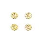 Intercalaire rondelle doré à l'or fin sur laiton 5mm x 15pcs