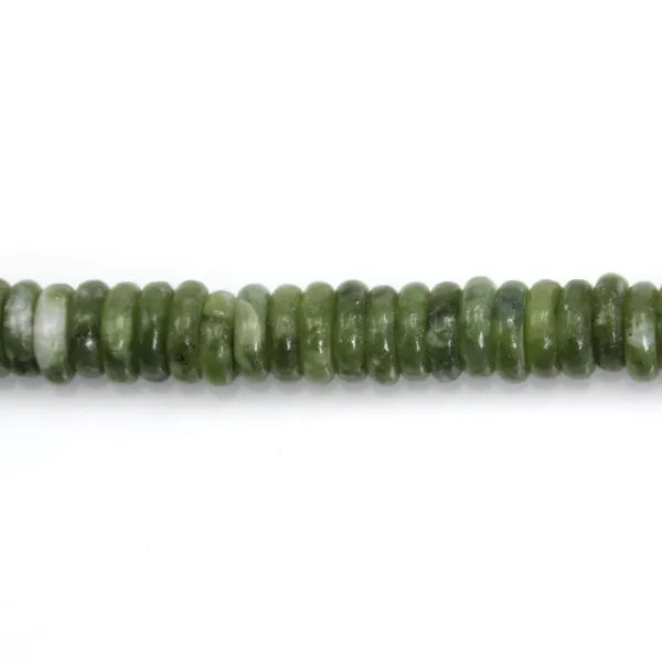 Giada meridionale rotonda Heishi 2x6mm x 39cm