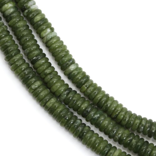 Jade del Sur redondo Heishi 2x6mm x 39cm