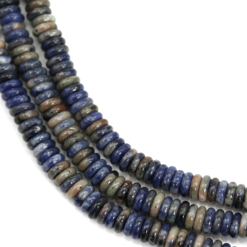 Sodalite rondelle Heishi 2x6mm x 39cm